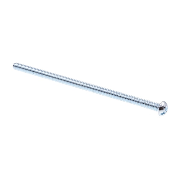 Prime-Line Machine Screw, Round, Phil/Sltd Comb Drive No. 10-24 X 4in Zinc Plated Steel 100PK 9004901 - main